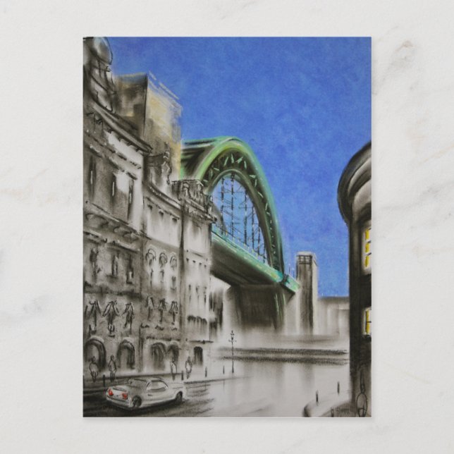 Tyne Bridge, England Postcard (Front)