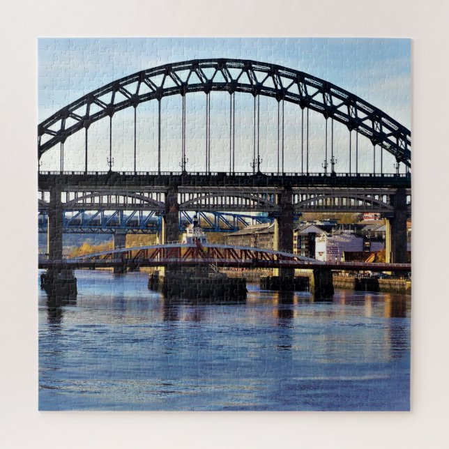 Tyne Bridge Newcastle UK Photo Square Jigsaw Puzzle (Vertical)