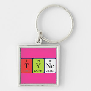 Tyne periodic table name keyring
