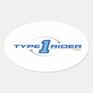 Type1Rider Oval Logo Sticker