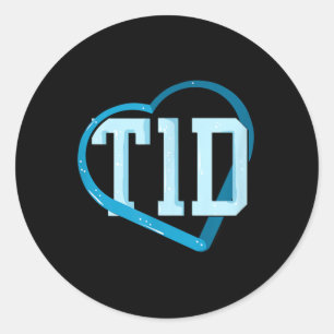 Type 1 Diabetes Awareness Classic Round Sticker