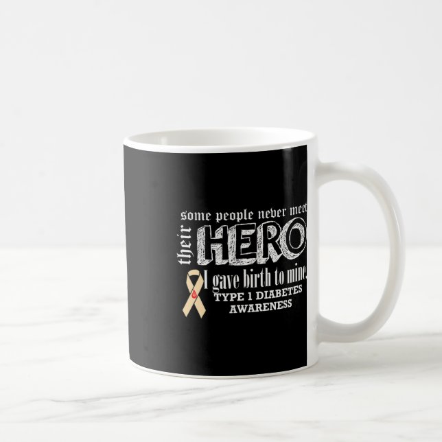 Type 1 Diabetes Awareness  Coffee Mug (Right)