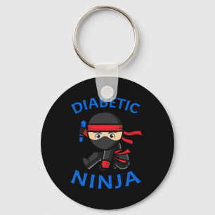 Type-1 Diabetes Awareness Diabetic Ninja T1d Kids  Keychain