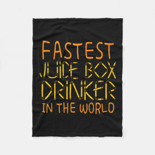 Type 1 Diabetes Awareness Fastest Juice Box Drinke Fleece Blanket