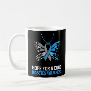 Type 1 Diabetes Awareness Hope For A Cure Mom Coffee Mug