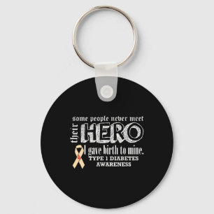 Type 1 Diabetes Awareness Keychain
