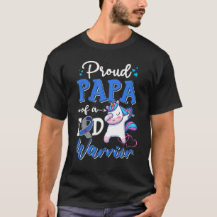 Type 1 Diabetes Awareness Proud Papa Of A T1D Warr T-Shirt