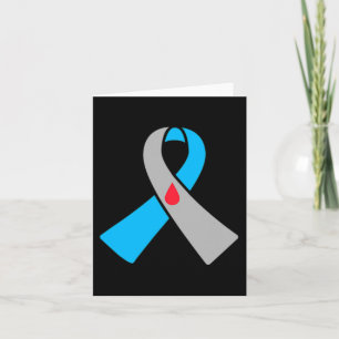 Type 1 Diabetes Awareness Ribbon Badge  Card