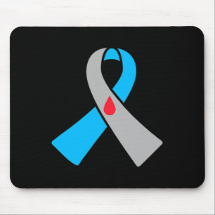Type 1 Diabetes Awareness Ribbon Bydge  Mouse Pad