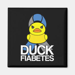 Type 1 Diabetes Duck Fiabetes T1D Awareness   Magnet