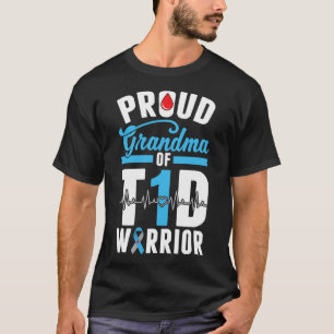 Type 1 Diabetes Funny Awareness Blue Ribbon T-Shirt