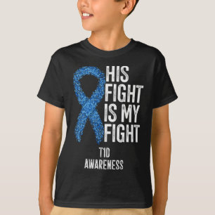 Type 1 Diabetes His Fight Is My Fight T1d Awarenes T-Shirt