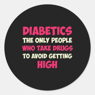 Type 1 Diabetes Mom Mother T1d Diabetic Awareness  Classic Round Sticker