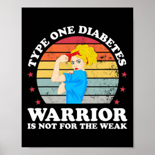Type 1 Diabetes Mom Mother T1d Diabetic Awareness  Poster