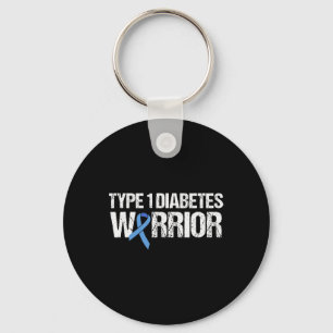 Type 1 Diabetes Warrior Keychain