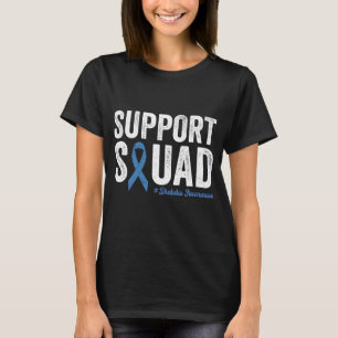 Type 1 Diabetes Warrior Support Squad Diabetes Awa T-Shirt