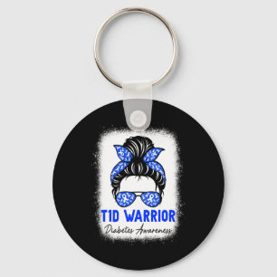 Type 1 Diabetes Warrior T1d Awareness Month Messy  Keychain