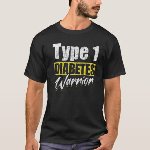 Type 1 Diabetes Warrior T1D Diabetic Diabetes Awar T-Shirt
