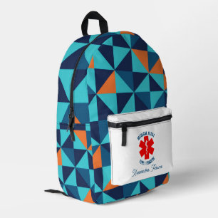 Type 1 Diabetic Medical Alert Personalized Printed Backpack