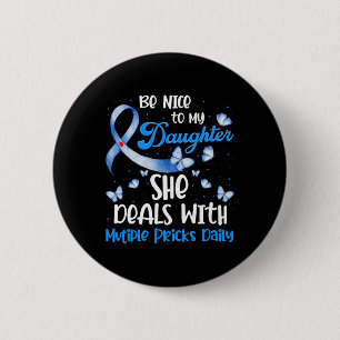 Type 1 Mom T1D Dad Diabetes Awareness Month Multip 2 Inch Round Button