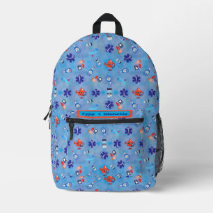 Type 1 or 2 Diabetic Colourful Print Printed Backpack