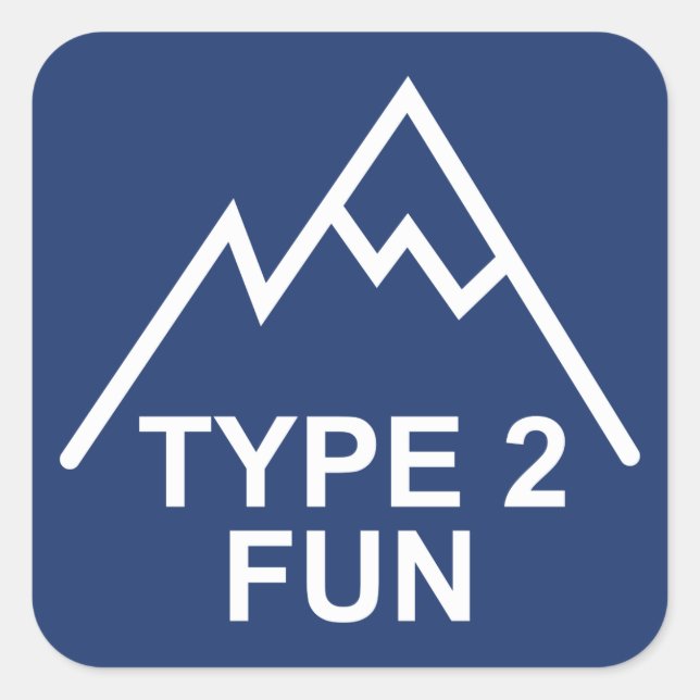 Type 2 Fun Square Sticker (Front)