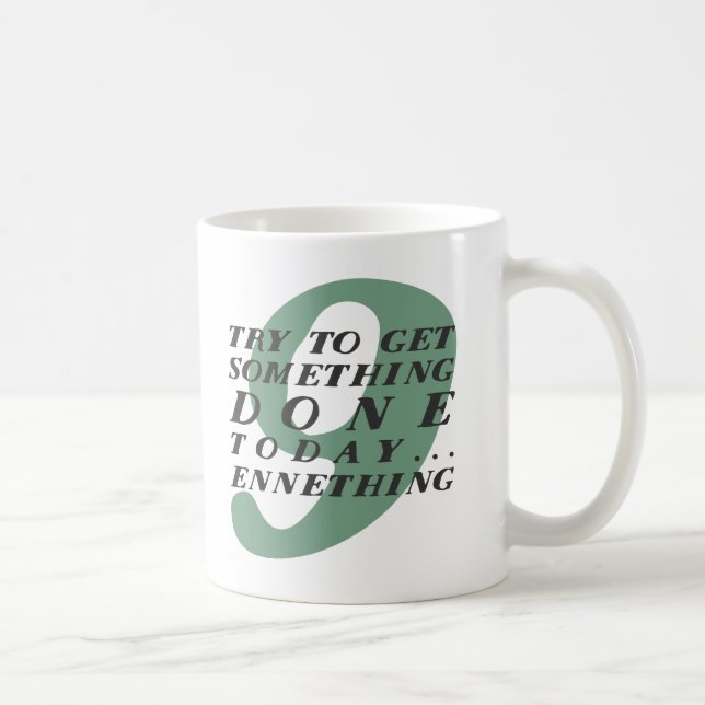 Type 9 tasse drôle d'Enneagram (Droite)