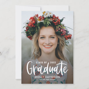 Type adorable Editable Color Graduation Invitation