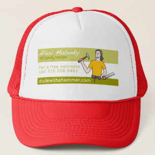 Type avec un casquette de marteau