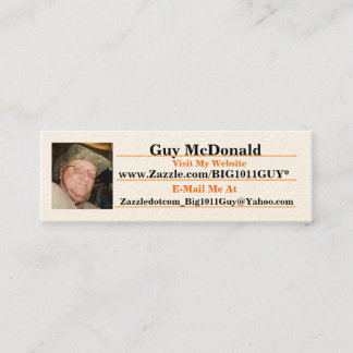 Type - carte de visite de Zazzle.com/Big1011Guy*