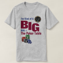Type de T-shirt de table de poker de grande affair