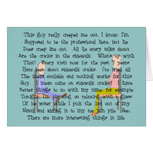 Type déplaisant de fente de trottoir d'art