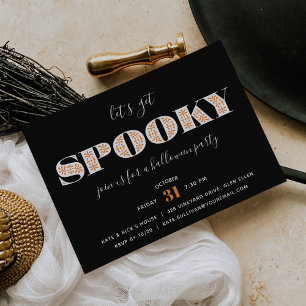 Type éffrayant   Invitation de la fête d'Halloween