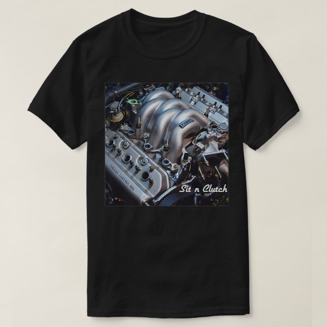 Type II Engine Graphic Premium  T-Shirt (Design Front)
