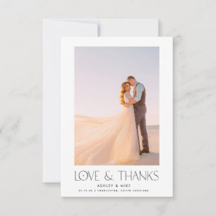 Type moderne Amour & Merci 2 Mariage photo Merci
