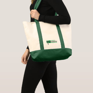 Type O Sac fourre-tout vert négatif Lumière