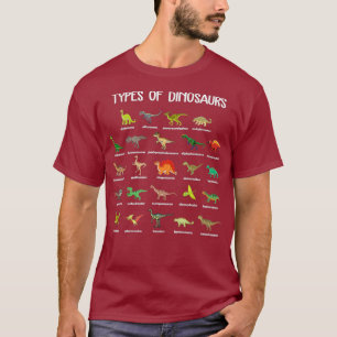 Type Of Dinosaurs Diplodocus Allosaurus Tshirt