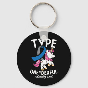 Type One Derful Naturally Sweet Diabetes Keychain