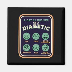 Type One Diabetes A Day As A Diabetic Fun T1D Awar Magnet