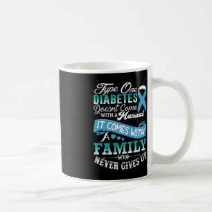 Type One Diabetes For Family Blue Ribbon Diabetic Coffee Mug