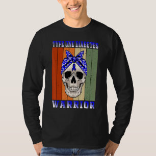 Type One Diabetes Warrior Vintage Women T1d Diabet T-Shirt