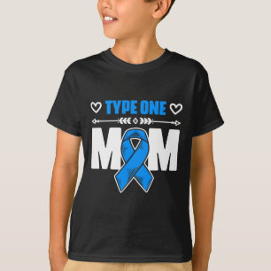 Type One Mom Diabetes Warrior Diabetic Diabetes Aw T-Shirt