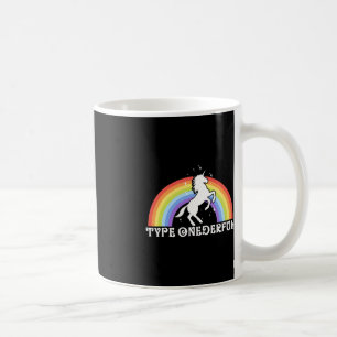 Type Onederful Type 1 Diabetes Unicorn Rainbow Awa Coffee Mug