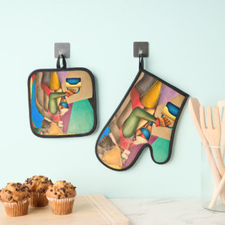 type oven mitt & pot holder set