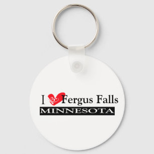 Type Your Minnesota Town Keychain