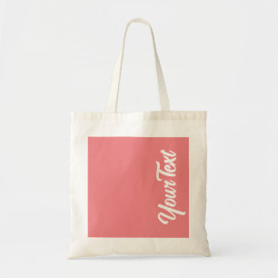 Typed Text Blush Pink Template Script Elegant Tote Bag