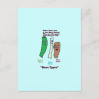 types de haricots Carte postale