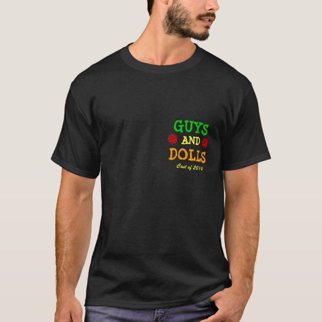 Types et T-shirt de poupées (Devant)