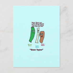 types of beans Postcard