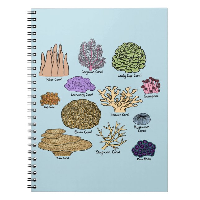 Types Of Coral Notebook (Front)